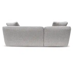 Ethan fabric sofa in passive grey with modern low-profile design and plush seating