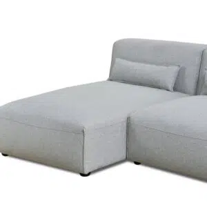 Laurent Left Chaise Lounge Sterling Sand polyester luxurious comfort spacious durable frame low-profile design modern interiors