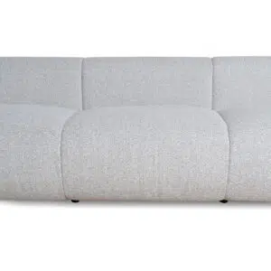 Odette 4-seater silver grey boucle fabric sofa with modern elegant design and textured finish