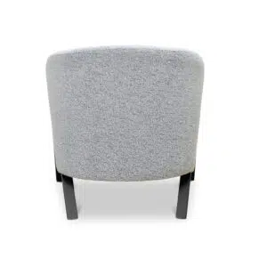 Amaris Fabric Armchair Grey Fleck Black Oak Durable Ergonomic Comfort Modern Design Furniture
