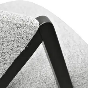 amiris fabric armchair light grey fleck black oak sturdy plywood frame ergonomic support