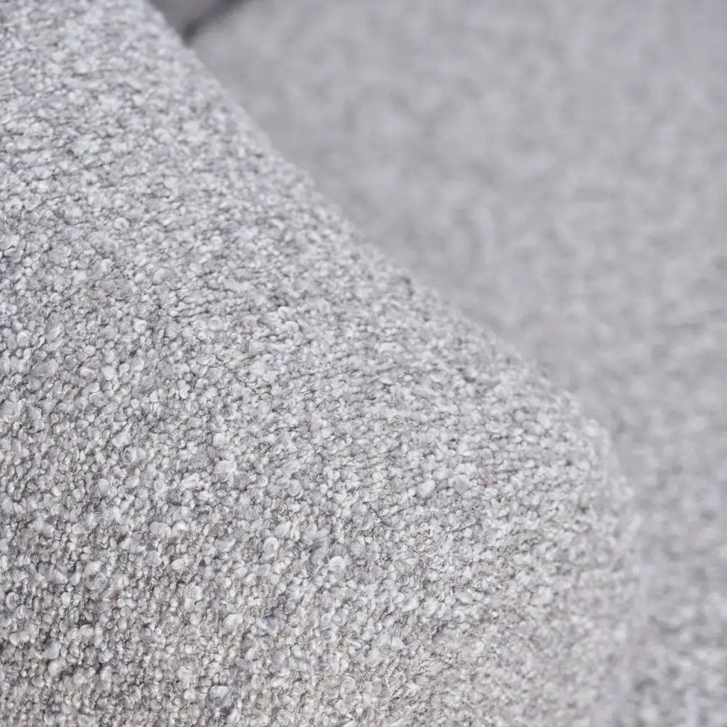 Phineas Armchair Light Grey Boucle Durable Pinewood Frame Ergonomic Design for Living Room Lounge Office Spaces