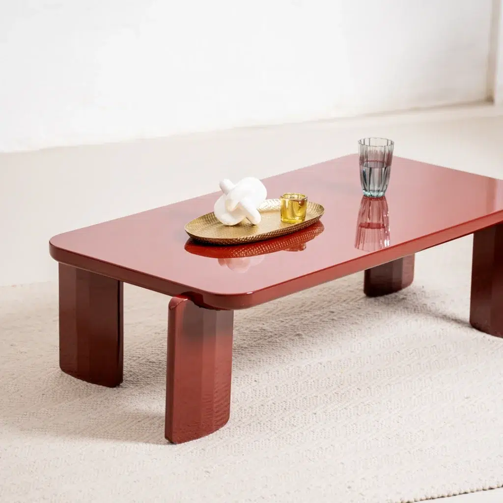 Lucky Red Gloss Coffee Table with glossy finish for modern living room
