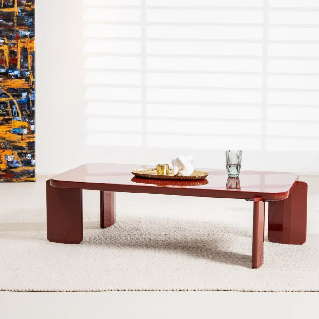 Lucky Red Gloss Coffee Table with glossy finish for modern living room