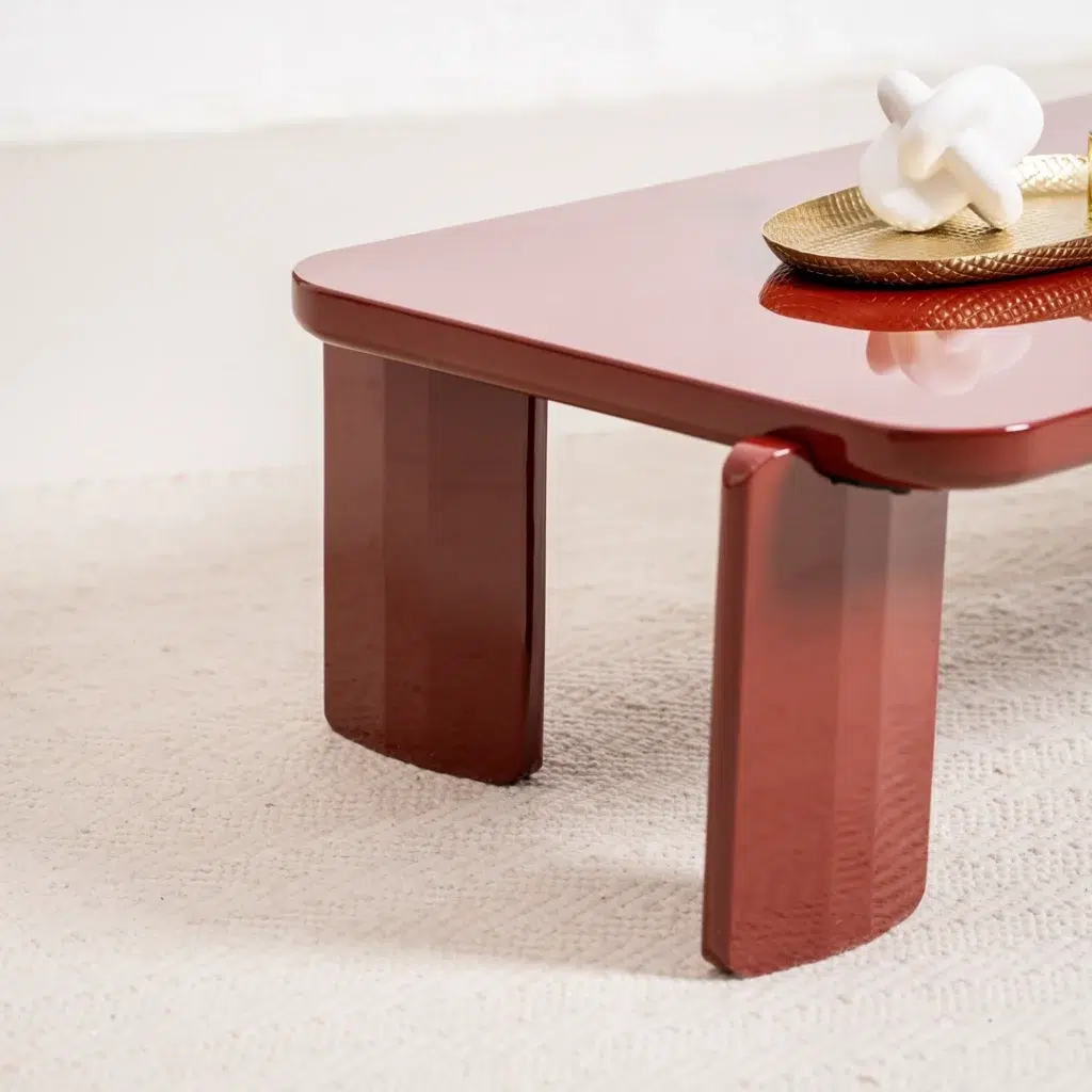 Lucky Red Gloss Coffee Table with glossy finish for modern living room