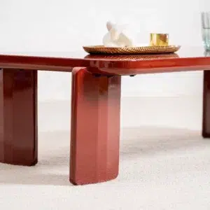 Lucky Red Gloss Coffee Table with glossy finish in modern living room