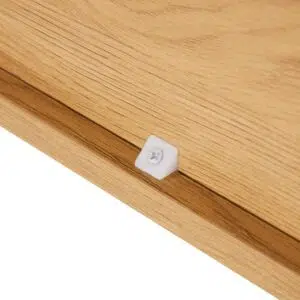 Linjer entertainment unit with oak melamine finish black metal legs and ample storage