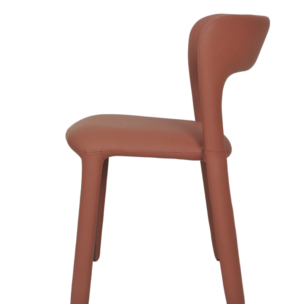 Tan Madrid dining chairs set of 2 with minimalist design and textured fabric upholstery
