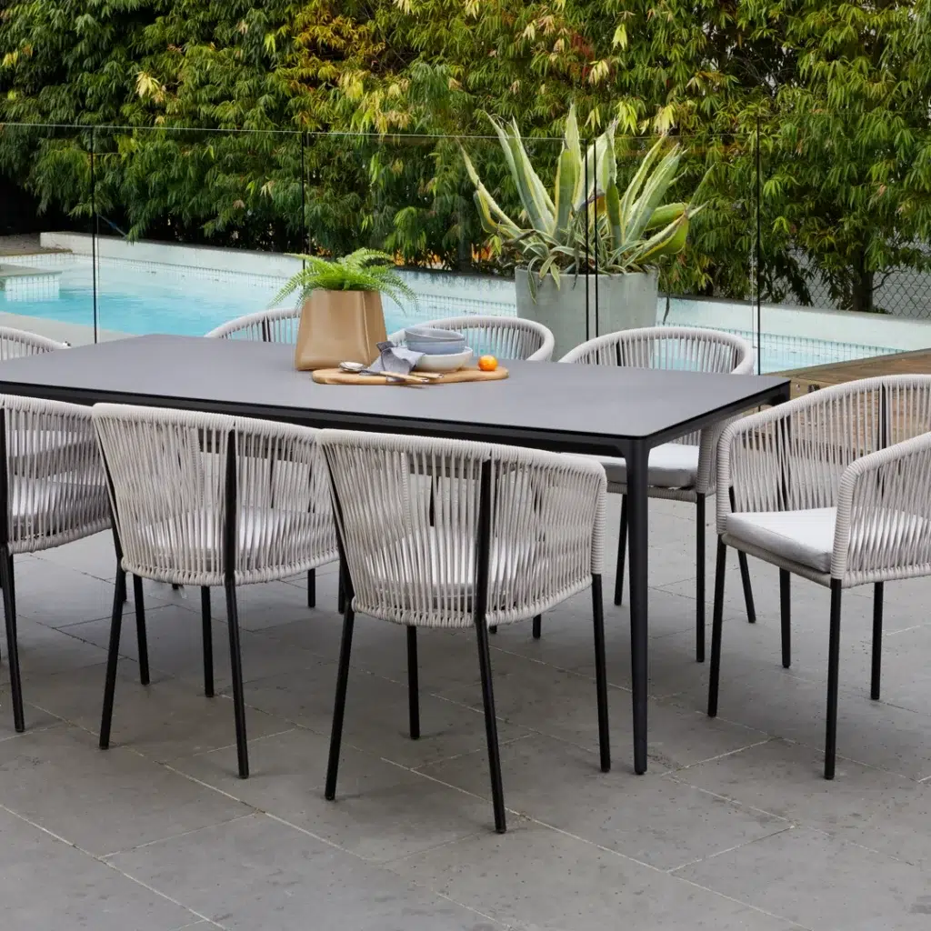 Skala Outdoor Chair Pebble Set 2 Rope Padded Durable