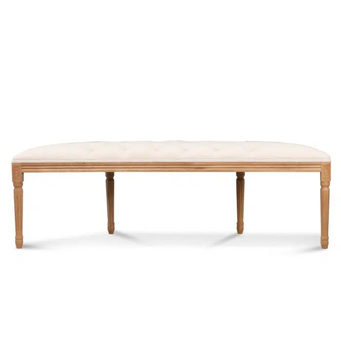 Milo 1.48m Oak Bench – Light Beige