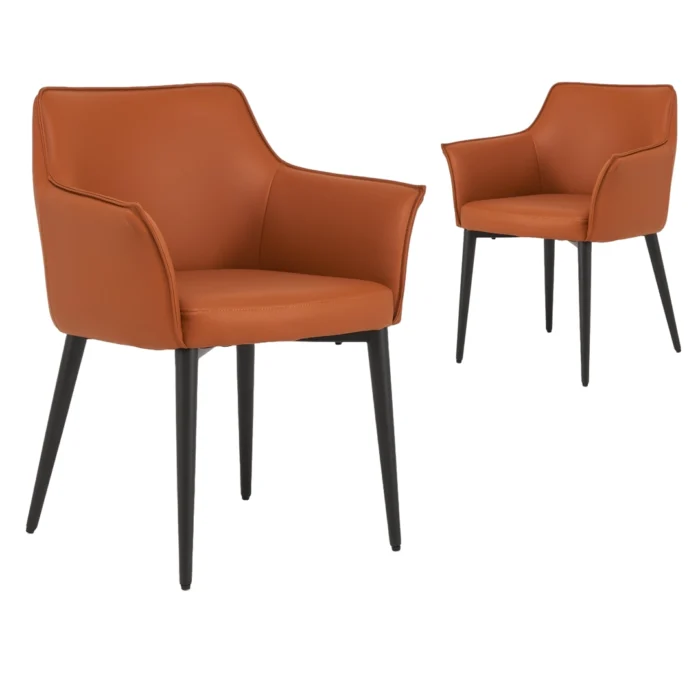 Monaco Dining Chairs – Terracotta (Set of 2)
