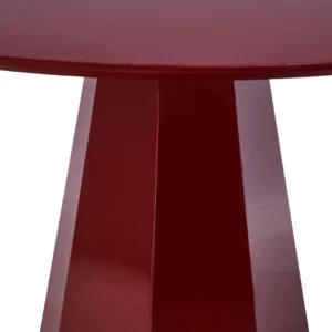 Monet Dining Table in Wine Finish with Glossy MDF Top, 120cm Square Design