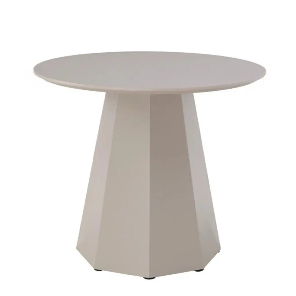 Matisse Putty Dining Table with Matte Finish and Modern Square Design