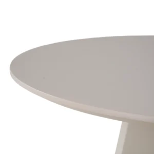 Matisse Putty Dining Table with Matte Finish and Modern Square Design