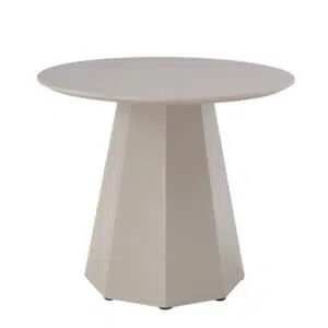 Matisse Putty Dining Table with Matte Finish and Modern Square Design