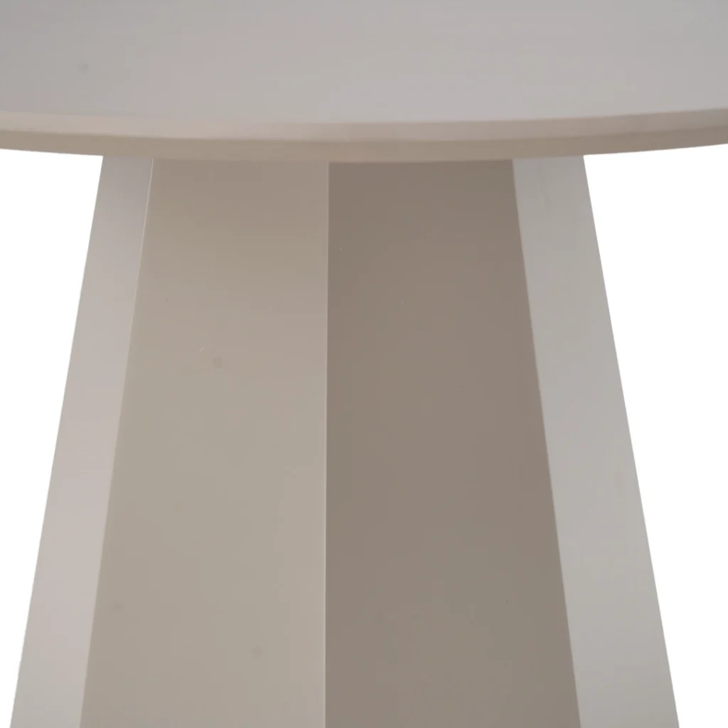 Matisse Putty Dining Table with Matte Finish and Modern Minimalist Design