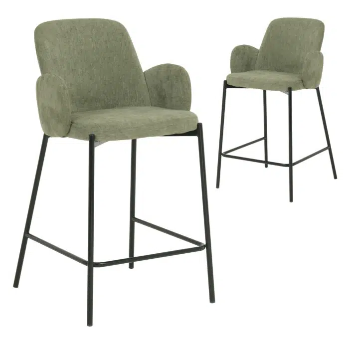 Nice Bar Stool – Sage (Set of 2)