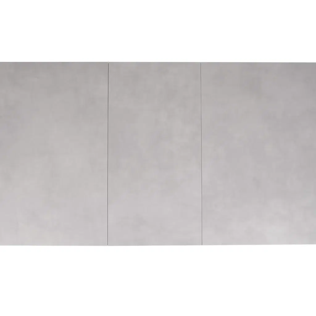 Nora Light Grey Ceramic Extension Dining Table with Wood Legs