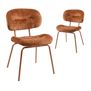 Paris dining chairs set of 2 with charcoal and ivory finish modern upholstered seats for elegant dining spaces