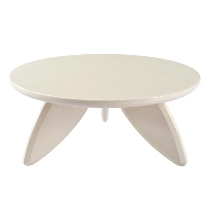 Peace Cream Gloss Coffee Table