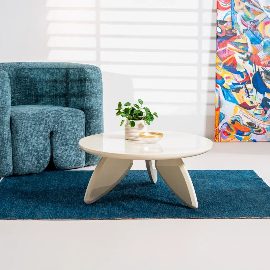 Donatella Occasional Chair in teal textured fabric for modern living room or home office