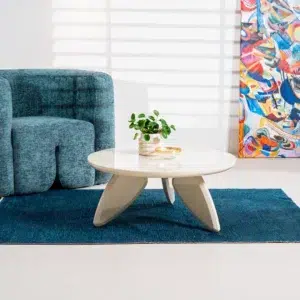 Donatella Occasional Chair in teal textured fabric for modern living room or home office