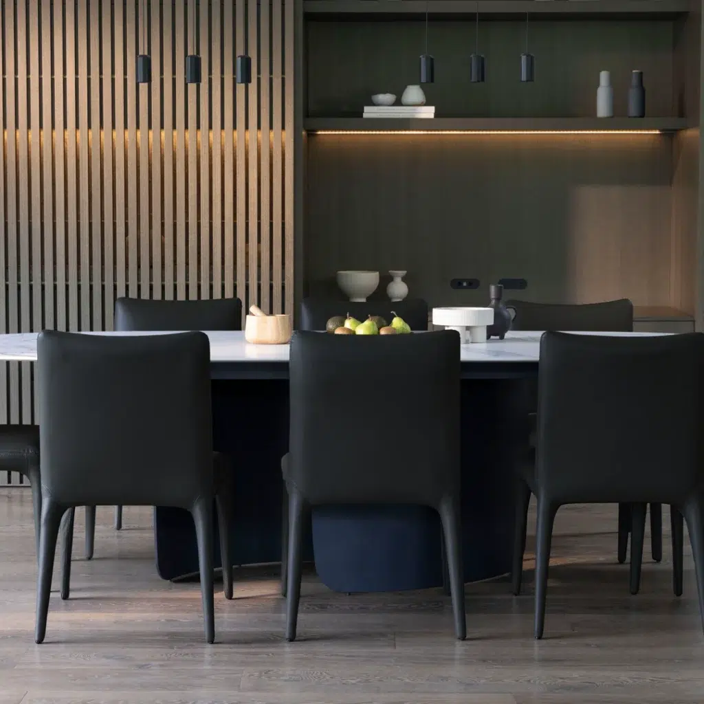 Toulon Dining Chairs Black Set 2