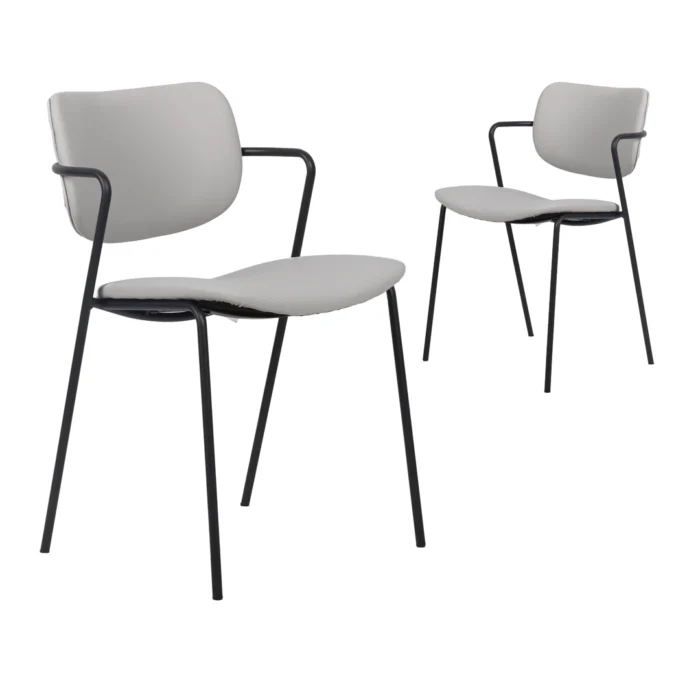 Peru Dining Chairs – Ice Grey (Set of 2)