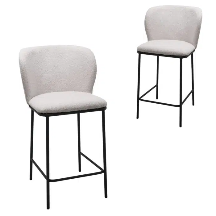 Carrick Bar Stools – White (Set of 2)