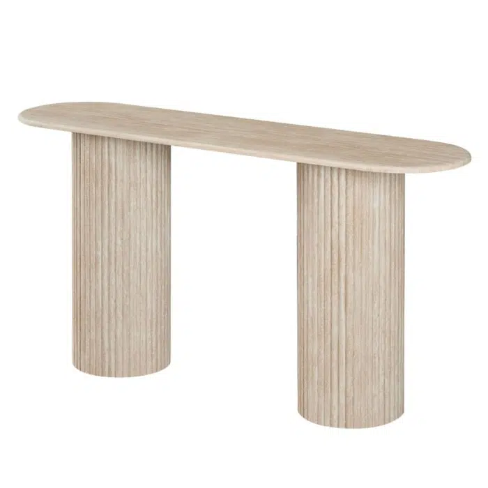 Darwen Console Table – Travertine