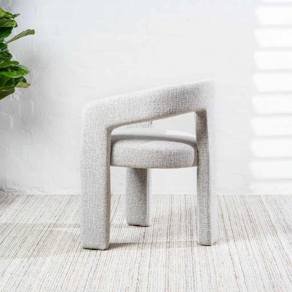 Princeton Dining Chairs Natural Boucle Linen Set