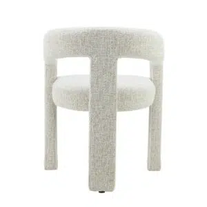 Princeton Dining Chairs Natural Set 2 Textured Boucle Smooth Linen