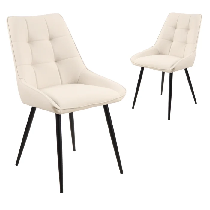 Garrick Dining Chairs – Ivory (Set of 2)