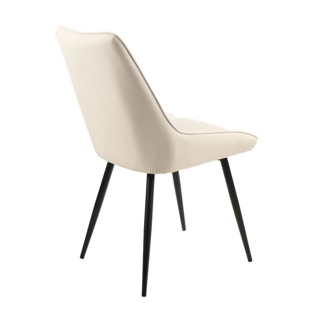 Ruben Dining Chairs Ivory Set 2 Modern Comfort