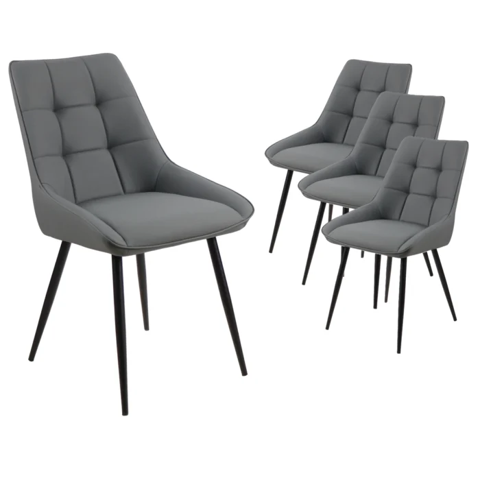 Ruben Dining Chairs – Charcoal (Set of 4)