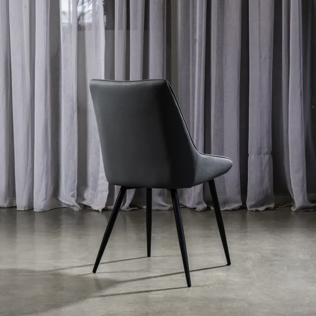 Ruben Dining Chairs Charcoal 2-Piece Set