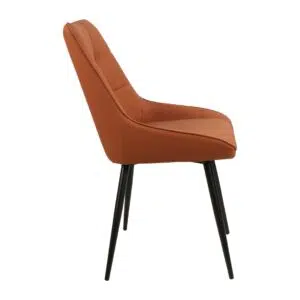 Ruben Dining Chairs Tan Set 2 Faux Leather