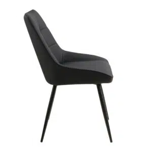 Ruben Dining Chairs Black Set 2 Modern Durable
