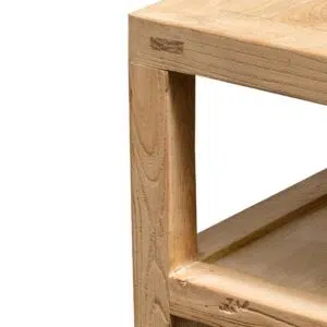 Orion 1.6m sideboard unit with natural elm wood and rattan doors for rustic modern storage