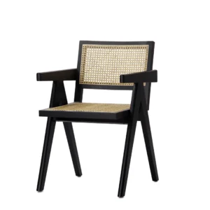 Scout Rattan Chairs Black Set 2