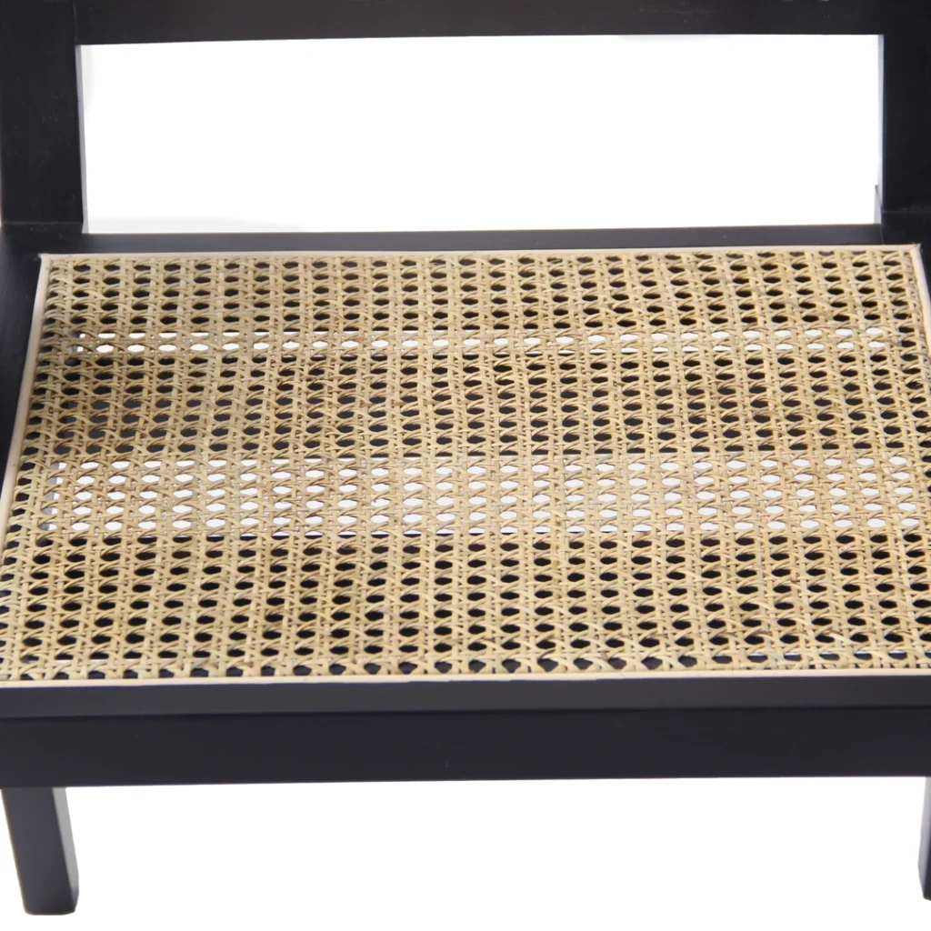 Scout Rattan Black Chairs Set 2 Contemporary