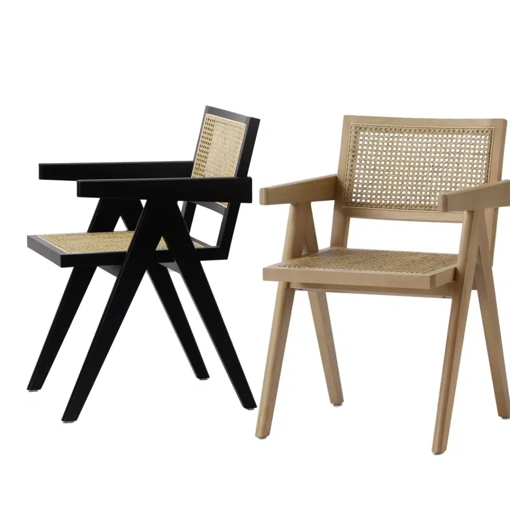 Scout Rattan Occasional Chairs Black Set 2