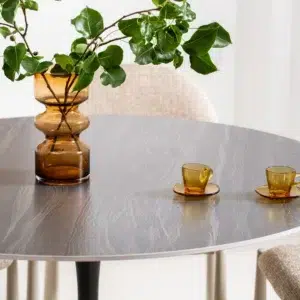 Black Sand Scandi Dining Table Modern Design