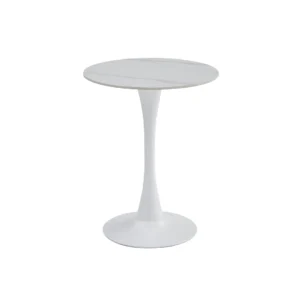 Snow White Scandi Dining Table Matte Ceramic Scratch-Resistant