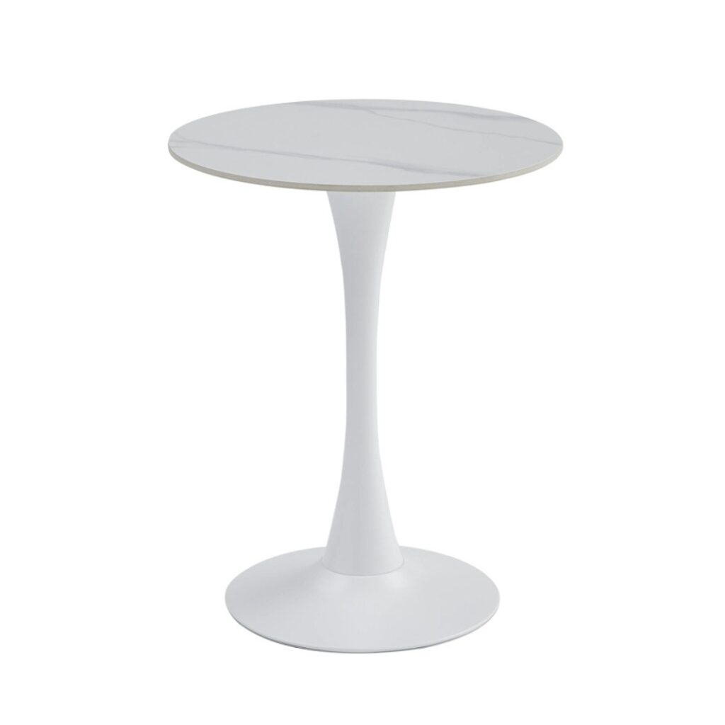 Ava Scandi Snow White Ceramic Dining Table