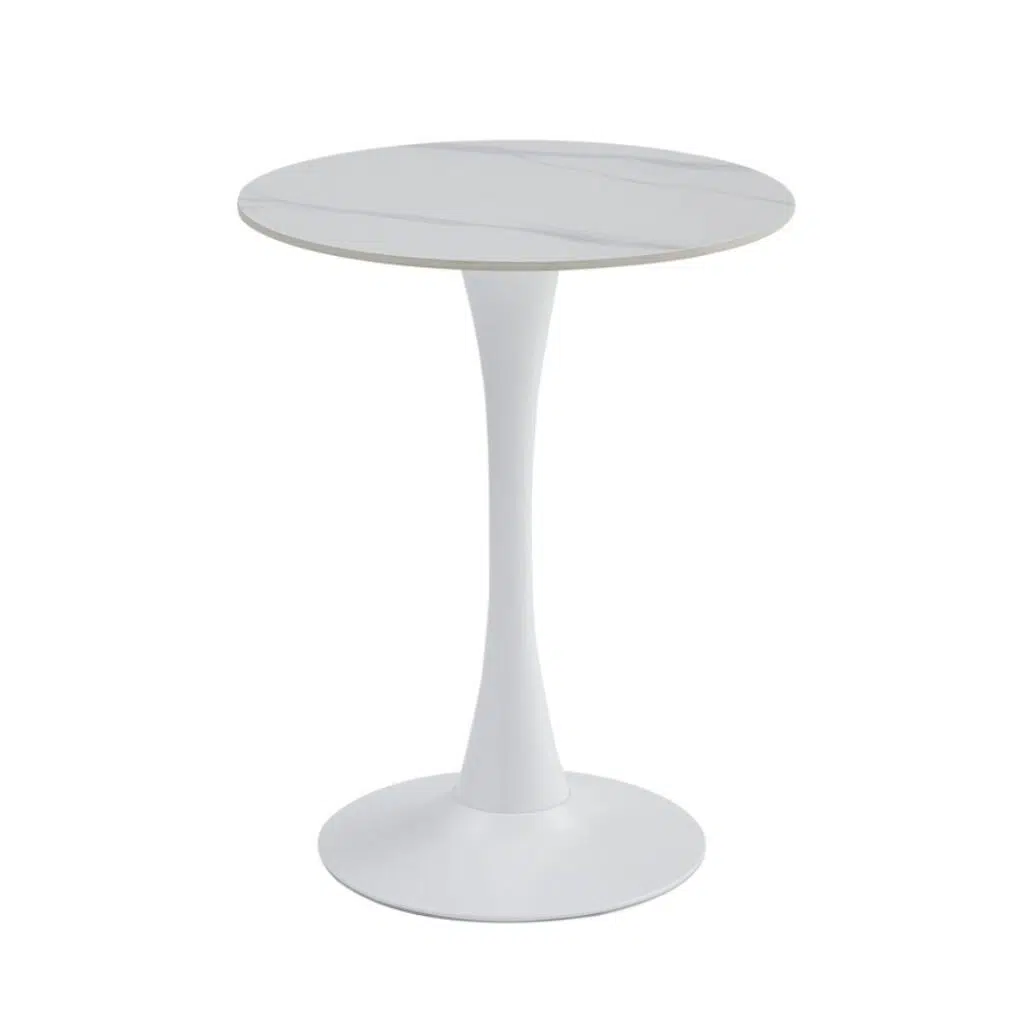 Ava Scandi Snow White Ceramic Dining Table