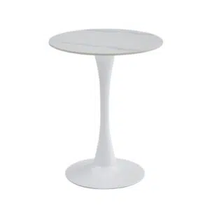 Ava Scandi Snow White Ceramic Dining Table