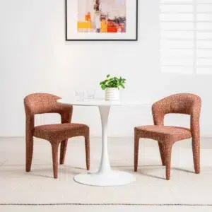 Seville Sunset Dining Chairs Set of 2 Textured Fabric