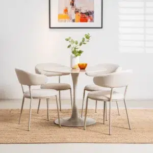 Cannes Dining Chair Shell Set of 2, vibrant colors, powder-coated frame