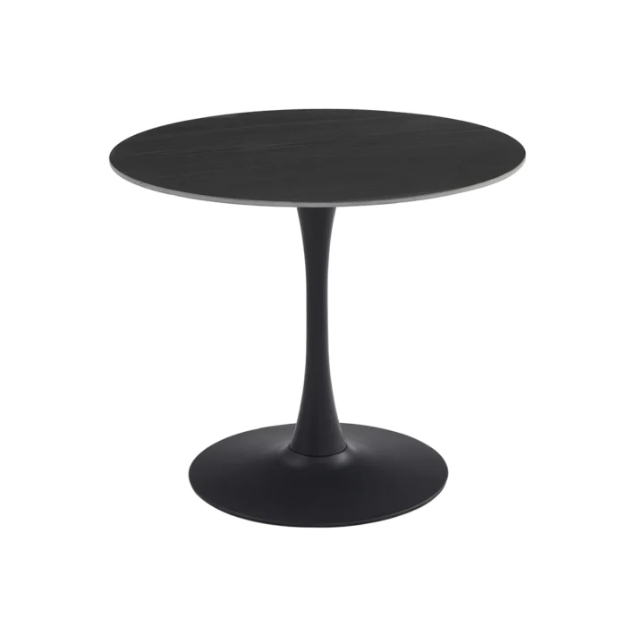 Ava Scandi 90cm Dining Table – Black Sand